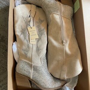 Steve Madden bedazzled cowboy boots